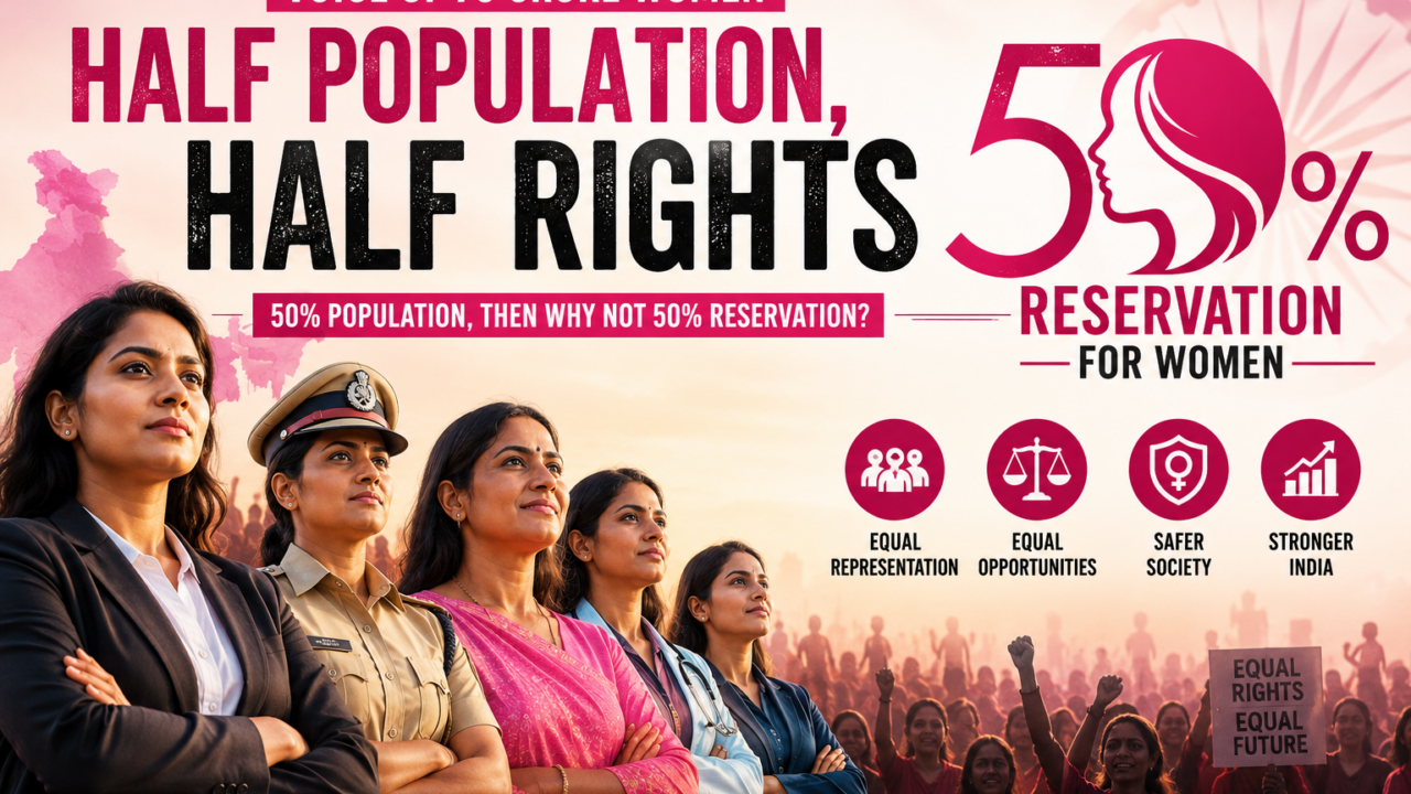 Voice of 70 Crore Women: Half Population, Half Rights
